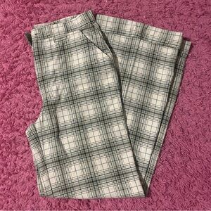 Truly vintage non stretch green plaid Levi pants